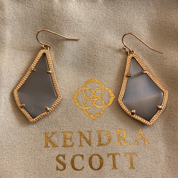 Kendra scott Alex grey stone set in rose gold - Picture 2 of 3
